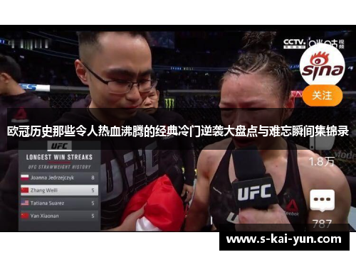 欧冠历史那些令人热血沸腾的经典冷门逆袭大盘点与难忘瞬间集锦录